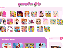 Tablet Screenshot of girlgames4free.net
